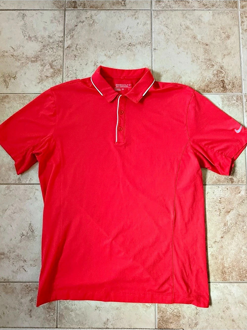 Nike Golf Tour Performance Dri-FIT Polo Red Medium